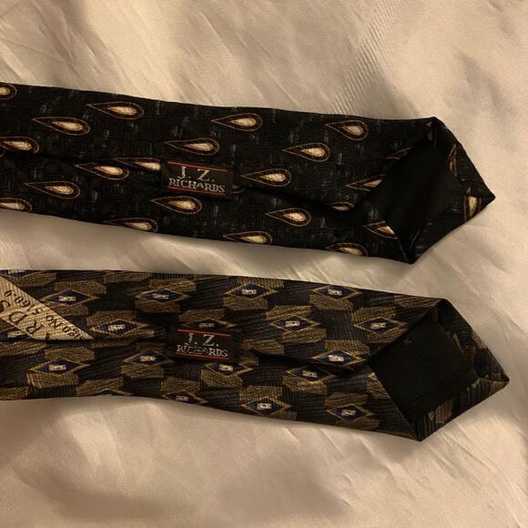 Nordstrom J Z Richard silk patterned ties lot of 2 Vintage - Picture 6 of 8